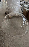 Полусфера из прозрачного оргстекла(акрила) д1100мм (фланец 2-5см)