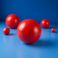 Сфера из оргстекла красная
