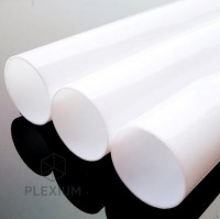 Труба поликарбонатная, молочная 70мм * 1.5мм * 3000мм