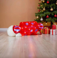 Акриловая светящаяся фигура, &quot;ЛЕДЕНЕЦ В ГОРОШЕК&quot;, 40 белых LED-огней, 43 см, декор,  уличный, Winter Deco