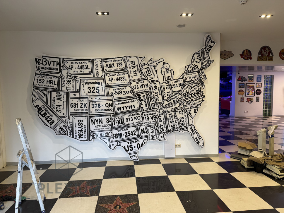 Карта штатов Америки 