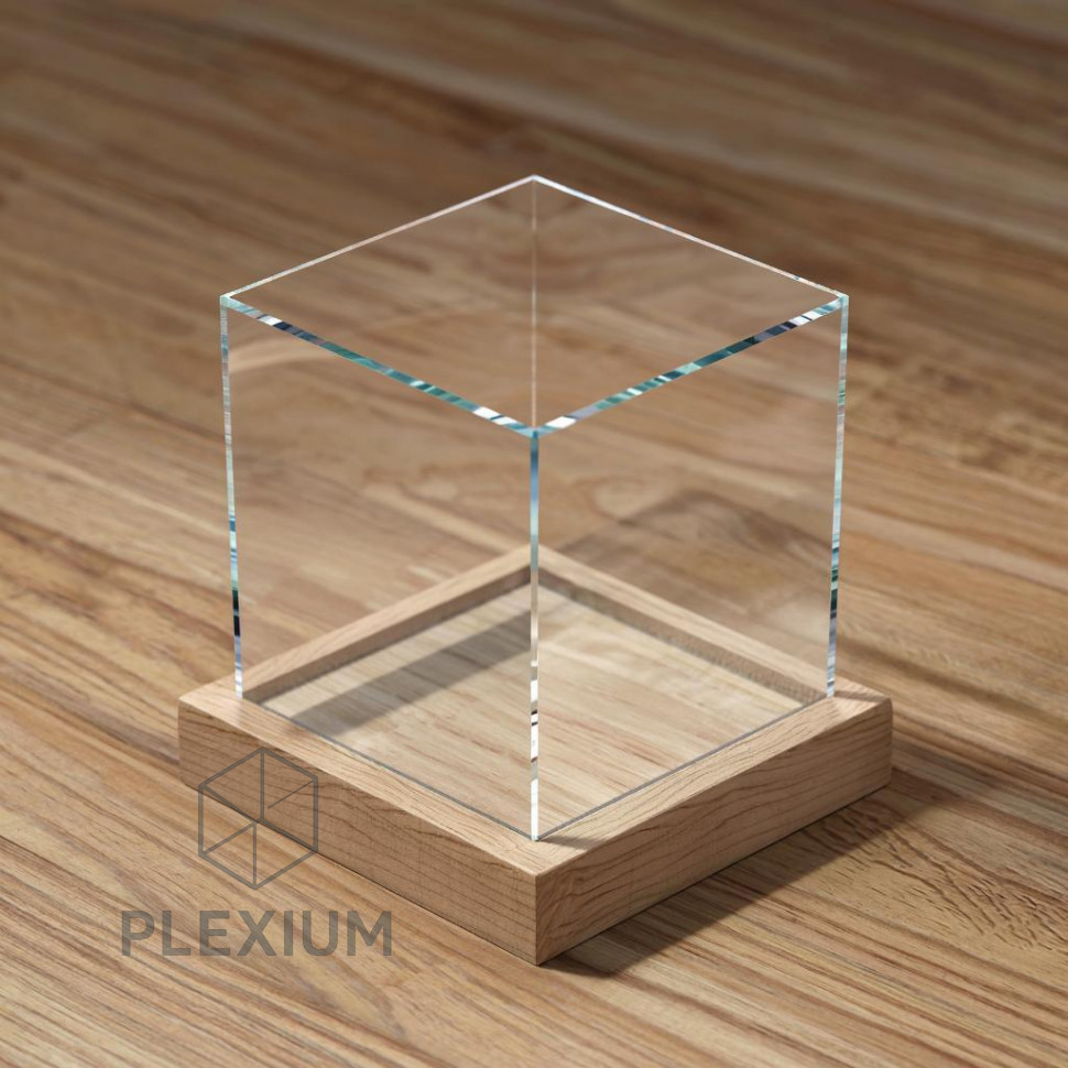 Короб из прозрачного оргстекла(акрила) 200 х 200 х 200мм 